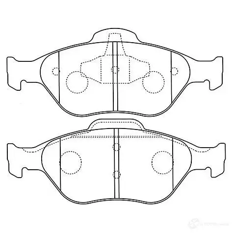 Тормозные колодки, комплект KAVO PARTS bp4567 4 CDU3 8715616048378 1757427
