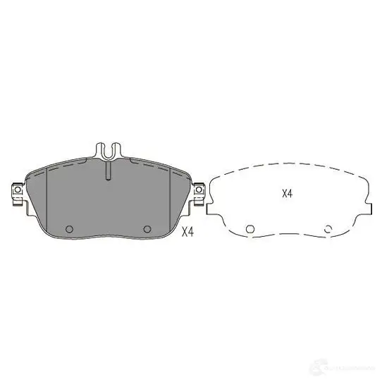 Тормозные колодки, комплект KAVO PARTS D 7NLGIU 8715616271769 1219389779 kbp6620