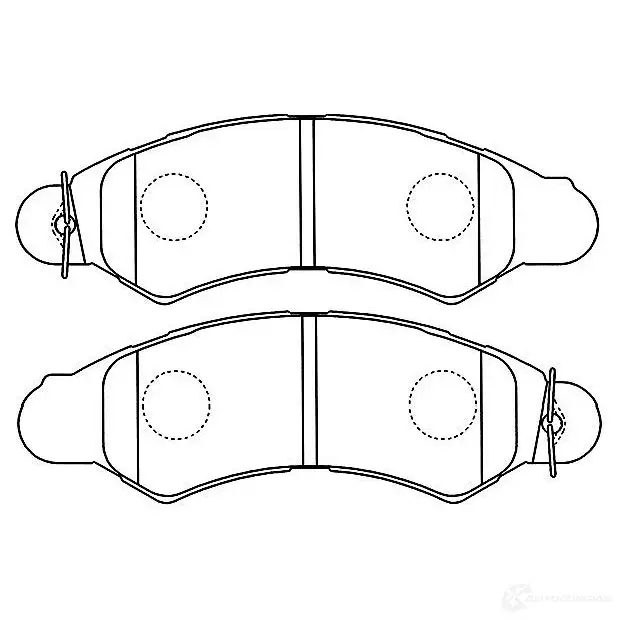 Тормозные колодки, комплект KAVO PARTS 159717135 TKET H kbp8024 8715616233477 изображение 0