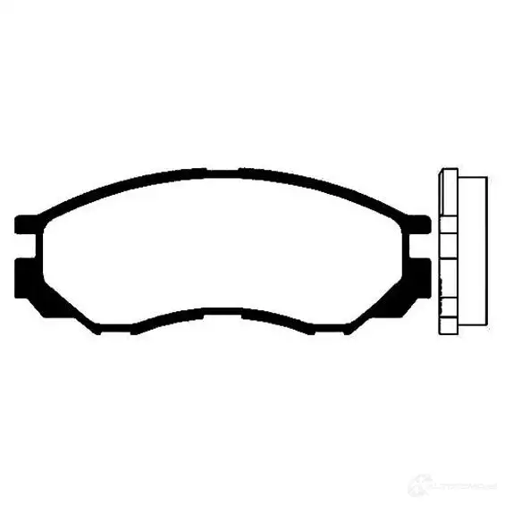 Тормозные колодки, комплект KAVO PARTS 1757465 bp5518 UDK Q4X 8715616004381 изображение 0