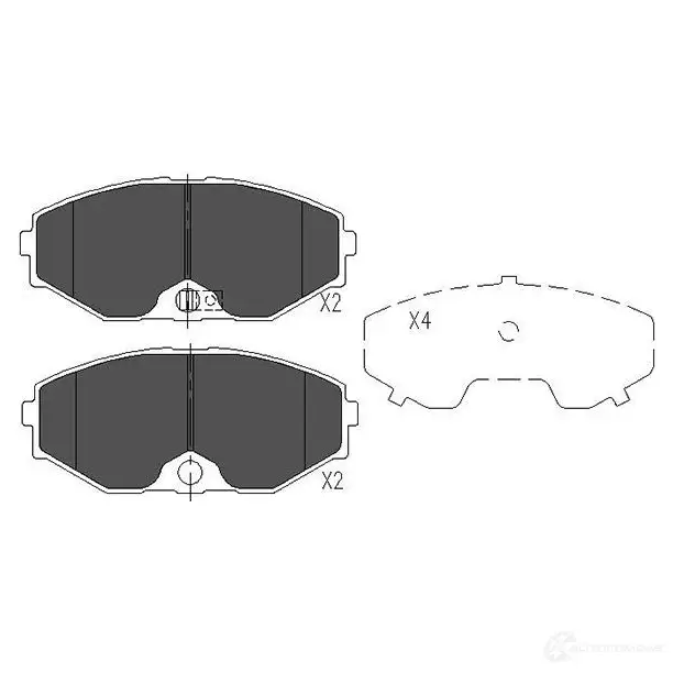 Тормозные колодки, комплект KAVO PARTS 871561615199 1767419 3BUFFW R kbp6553
