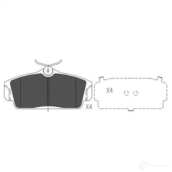 Тормозные колодки, комплект KAVO PARTS kbp6509 8715616132718 G RA2A 1767375 изображение 5