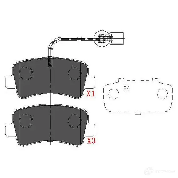 Тормозные колодки, комплект KAVO PARTS 4 29K0AG 1767455 8715616166775 kbp6590