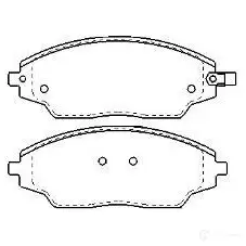 Тормозные колодки, комплект KAVO PARTS 8715616233187 kbp1021 IW ZVS 1767064