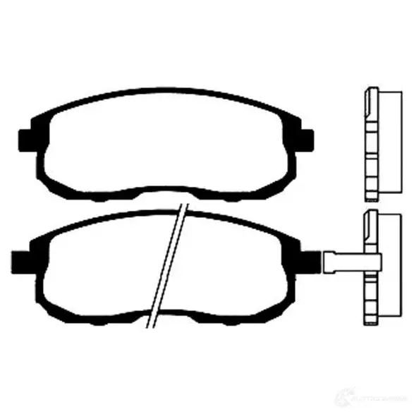 Тормозные колодки, комплект KAVO PARTS 0Y TD3 bp6517 1757523 8715616004633