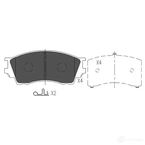 Тормозные колодки, комплект KAVO PARTS 871561615113 kbp4529 F4H HN 1767269