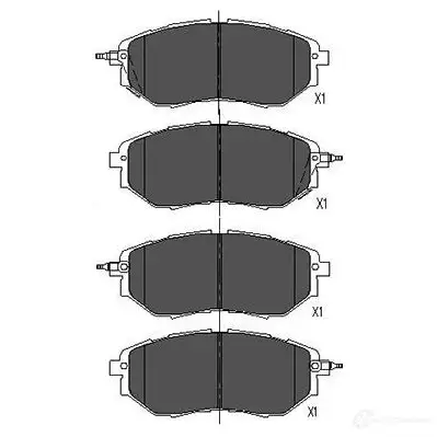 Тормозные колодки, комплект KAVO PARTS 871561615251 kbp8020 1767506 987 AU