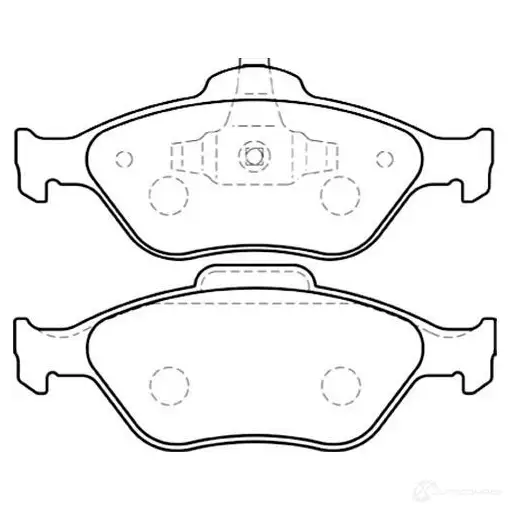 Тормозные колодки, комплект KAVO PARTS 8715616025218 bp4554 1757415 E5J7 J изображение 0
