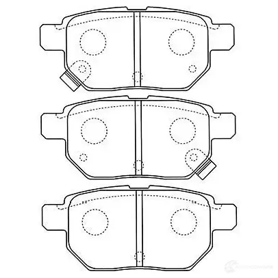 Тормозные колодки, комплект KAVO PARTS bp9110 H6 FE5V 1757809 8715616054720