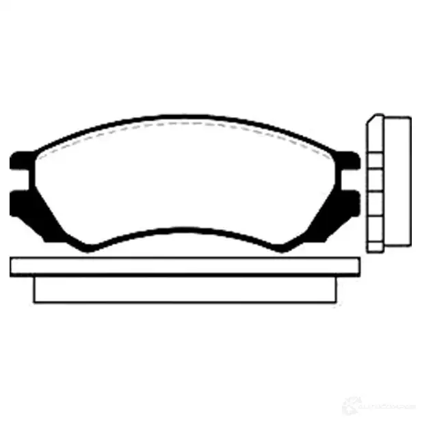 Тормозные колодки, комплект KAVO PARTS 1757522 2QM8 KC8 8715616004626 bp6516