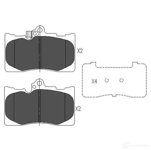 Тормозные колодки, комплект KAVO PARTS 1767626 871561615322 kbp9085 0RQO Q