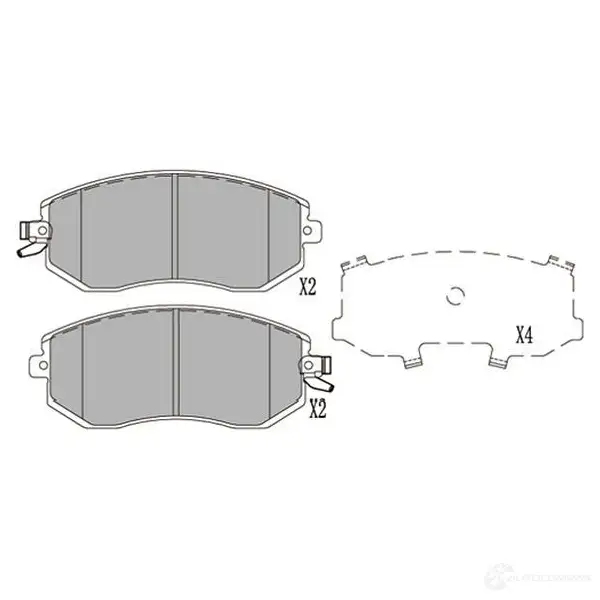 Тормозные колодки, комплект KAVO PARTS CMD D42 8715616233484 1767510 kbp8025 изображение 0
