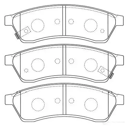 Тормозные колодки, комплект KAVO PARTS 1757157 bp1015 8715616137386 K 37856 изображение 0