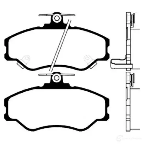 Тормозные колодки, комплект KAVO PARTS ZAM COL 1757265 8715616003667 bp3006