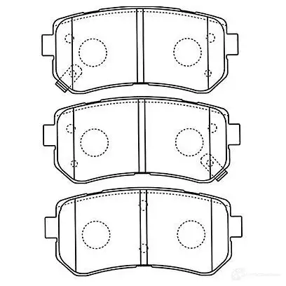 Тормозные колодки, комплект KAVO PARTS 8715616057189 6TMEQ T bp4018 1757352