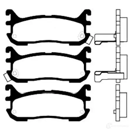 Тормозные колодки, комплект KAVO PARTS 1757404 56G KA56 8715616004183 bp4541 изображение 0