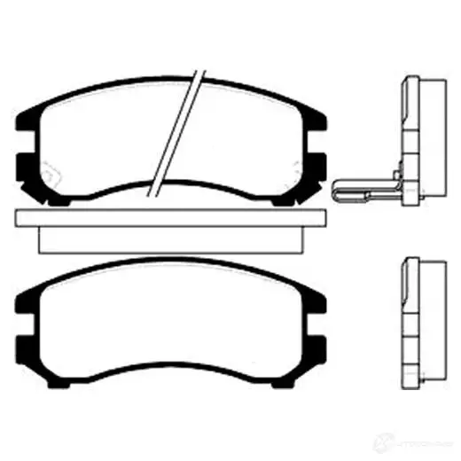 Тормозные колодки, комплект KAVO PARTS 8715616005203 bp8503 PO7LBE E 1757674 изображение 0