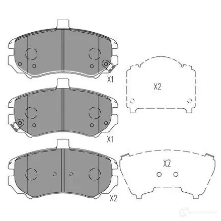 Тормозные колодки, комплект KAVO PARTS 8715616232142 ZKRI Q0 kbp3038 1767184
