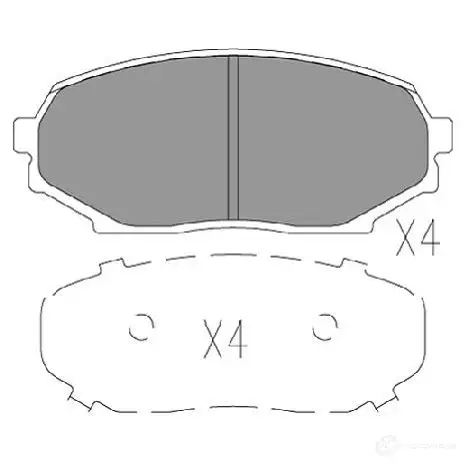 Тормозные колодки, комплект KAVO PARTS 1767360 8715616232265 kbp5547 Q 8IHZ