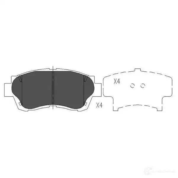 Тормозные колодки, комплект KAVO PARTS 871561615279 HK V5DX 1767584 kbp9042