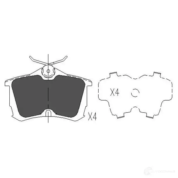 Тормозные колодки, комплект KAVO PARTS CD LBLPX kbp2011 8715616132077 1767093 изображение 0