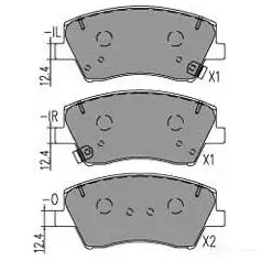 Тормозные колодки, комплект KAVO PARTS M231M 8 1424649870 kbp4034 8715616302890 изображение 0