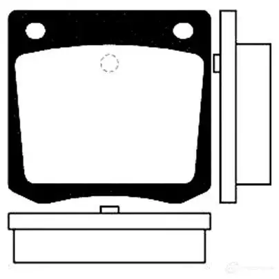 Тормозные колодки, комплект KAVO PARTS 8715616004824 1757546 bp6540 TP8 1S0D изображение 0