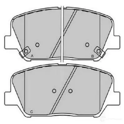 Тормозные колодки, комплект KAVO PARTS 1437545517 kbp3060 8I5O 3Q изображение 0