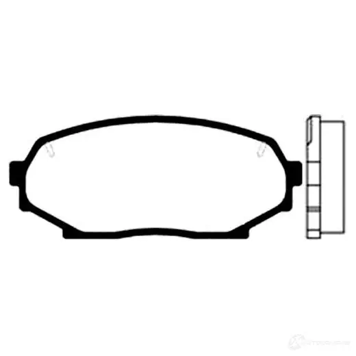 Тормозные колодки, комплект KAVO PARTS 8715616003957 bp4512 1757376 AT 0UZ