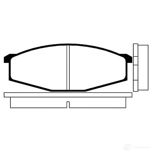 Тормозные колодки, комплект KAVO PARTS 1757508 JMF TKJ bp6502 8715616004503