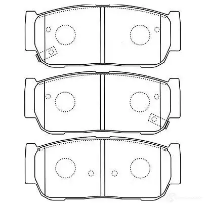 Тормозные колодки, комплект KAVO PARTS bp4019 1757353 J59 HM 8715616072212