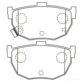 Тормозные колодки, комплект KAVO PARTS KOZ E5J 871561616508 1757619 bp6617 изображение 0