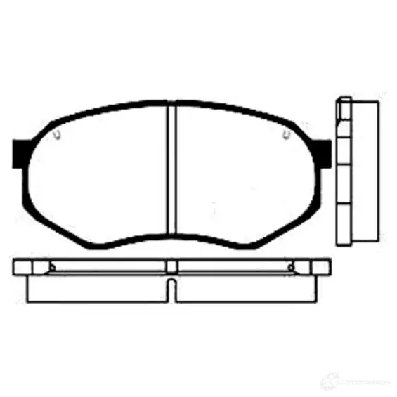 Тормозные колодки, комплект KAVO PARTS DW5LI D bp4515 8715616003988 1757379