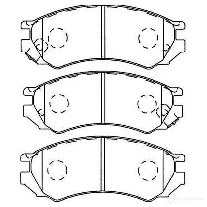 Тормозные колодки, комплект KAVO PARTS H C07T bp6564 8715616016223 1757569 изображение 0