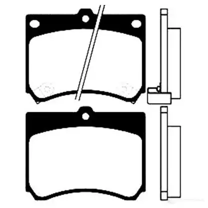 Тормозные колодки, комплект KAVO PARTS UKVE01 M 8715616004015 1757382 bp4518 изображение 0