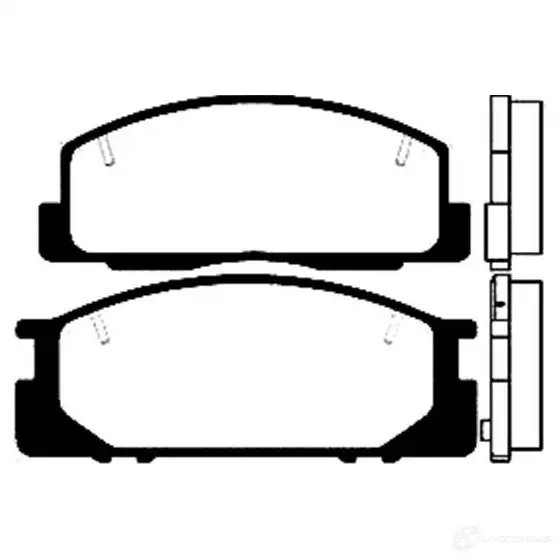 Тормозные колодки, комплект KAVO PARTS 1757718 YR IV8F bp9014 8715616005463 изображение 0