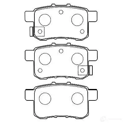 Тормозные колодки, комплект KAVO PARTS 1757246 ASQ 04 8715616072205 bp2057 изображение 0