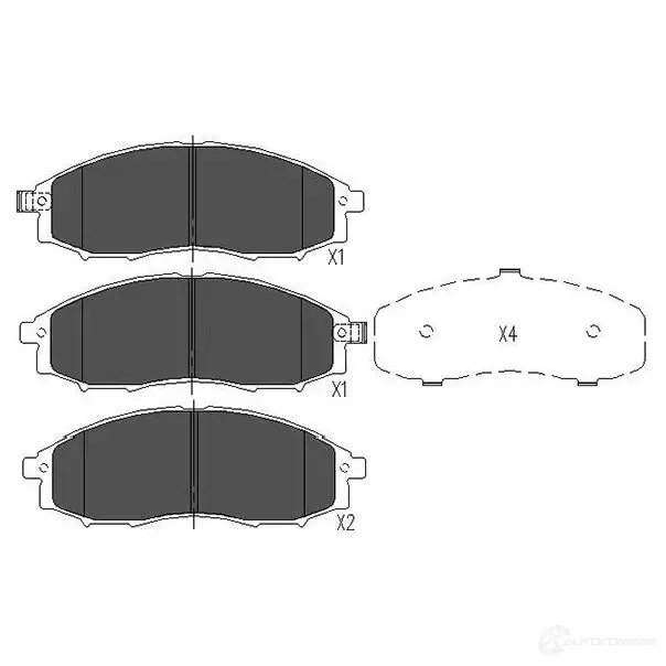 Тормозные колодки, комплект KAVO PARTS 1767384 kbp6518 GH 5HB2O 8715616132800