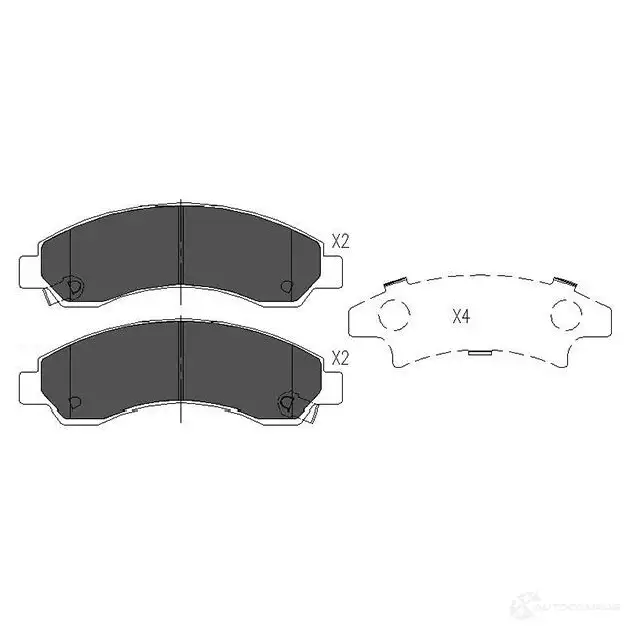 Тормозные колодки, комплект KAVO PARTS 871561615084 kbp3514 33X9 VQ 1767207