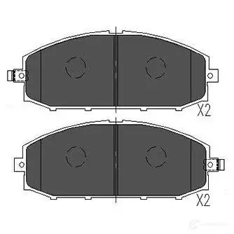 Тормозные колодки, комплект KAVO PARTS T2V 82 kbp6540 871561615186 1767406 изображение 0