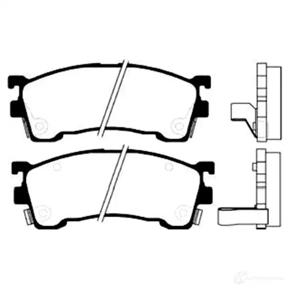 Тормозные колодки, комплект KAVO PARTS 1757384 8715616004039 8ZX 4B bp4520