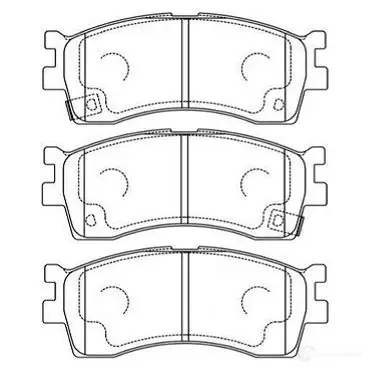 Тормозные колодки, комплект KAVO PARTS RNON Z bp4007 8715616016049 1757341 изображение 0