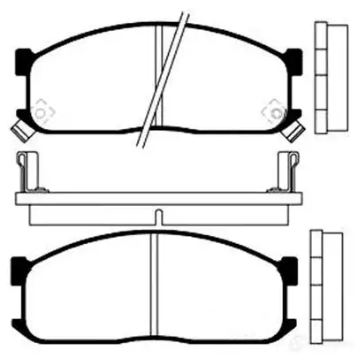 Тормозные колодки, комплект KAVO PARTS 1757378 bp4514 A 06SQO4 8715616003971 изображение 0