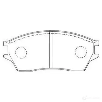 Тормозные колодки, комплект KAVO PARTS 8715616003384 bp2010 L IIRB0 1757199 изображение 0
