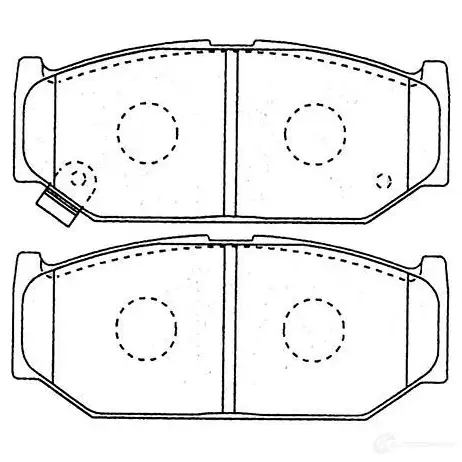 Тормозные колодки, комплект KAVO PARTS 3 Q0Z4 bp8531 1757701 8715616141635