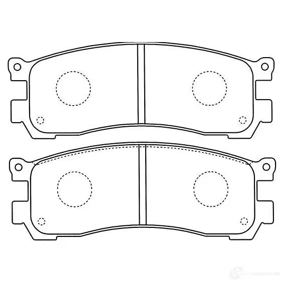 Тормозные колодки, комплект KAVO PARTS 8715616065429 5Y IWQ6 1757431 bp4571 изображение 0