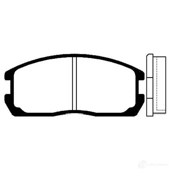 Тормозные колодки, комплект KAVO PARTS bp5505 1757452 4F2I 58 8715616004268