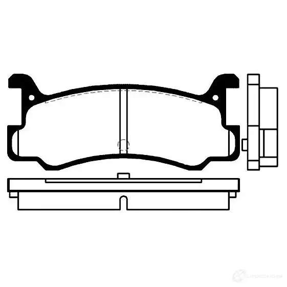 Тормозные колодки, комплект KAVO PARTS 0SI SS2B bp4535 8715616004121 1757398