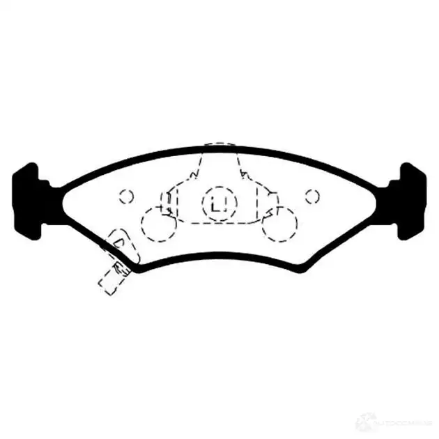 Тормозные колодки, комплект KAVO PARTS 1LQ PC4 1757340 bp4006 8715616003834 изображение 0