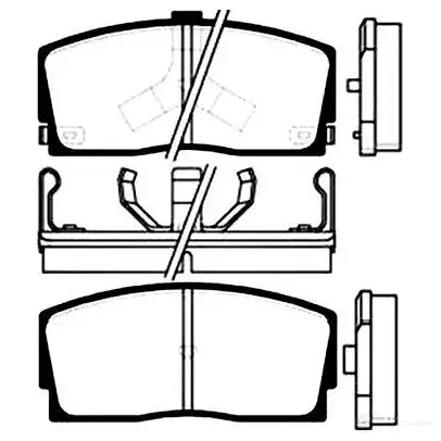 Тормозные колодки, комплект KAVO PARTS 8715616003186 E4 OU4 bp1503 1757170